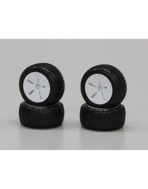 IHTH30W Wheel With Tire Set(Mini Inferno ST/Whit IHTH30W  - KYOSHO RC